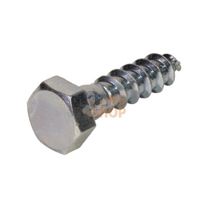 571750TV; KRAMP; Vis à bois avec tête hexagonal galv. chaud M7x50; pièce detachée 571750TV; KRAMP; Vis à bois avec tête hexagonal galv. chaud M7x50; pièce detachée