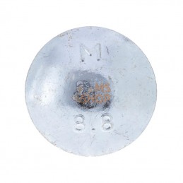60382588; KRAMP; Vis tête bombée collet carré M8x25 8.8; pièce detachée