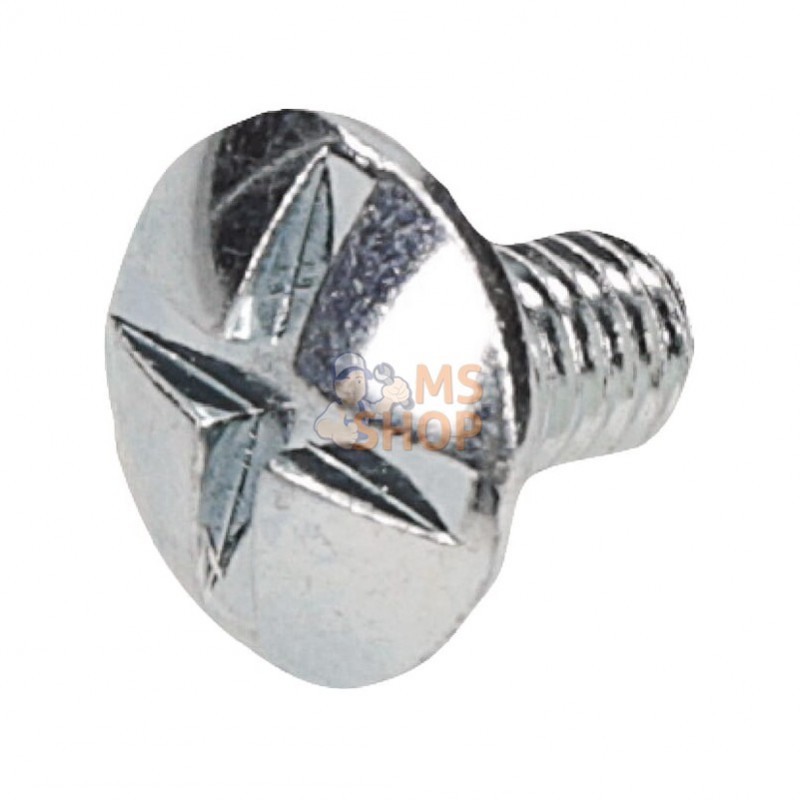 88107610; KRAMP; Vis tête bombée collet carré large fendue M6x10; pièce detachée 88107610; KRAMP; Vis tête bombée collet carré large fendue M6x10; pièce detachée