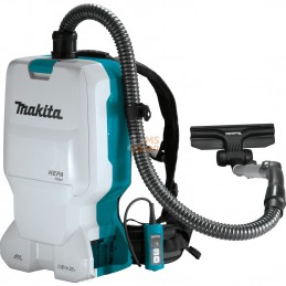 Aspirateur 36 V = > 2 x 18 V Li-Ion  110 mbar (Produit seul) | MAKITA Aspirateur 36 V = > 2 x 18 V Li-Ion  110 mbar (Produit seu