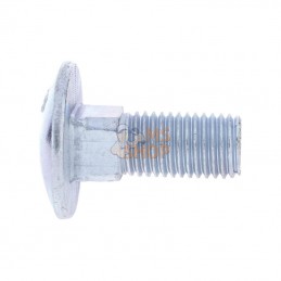 603164088; KRAMP; Vis tête bombée collet carré M16x40 8.8; pièce detachée