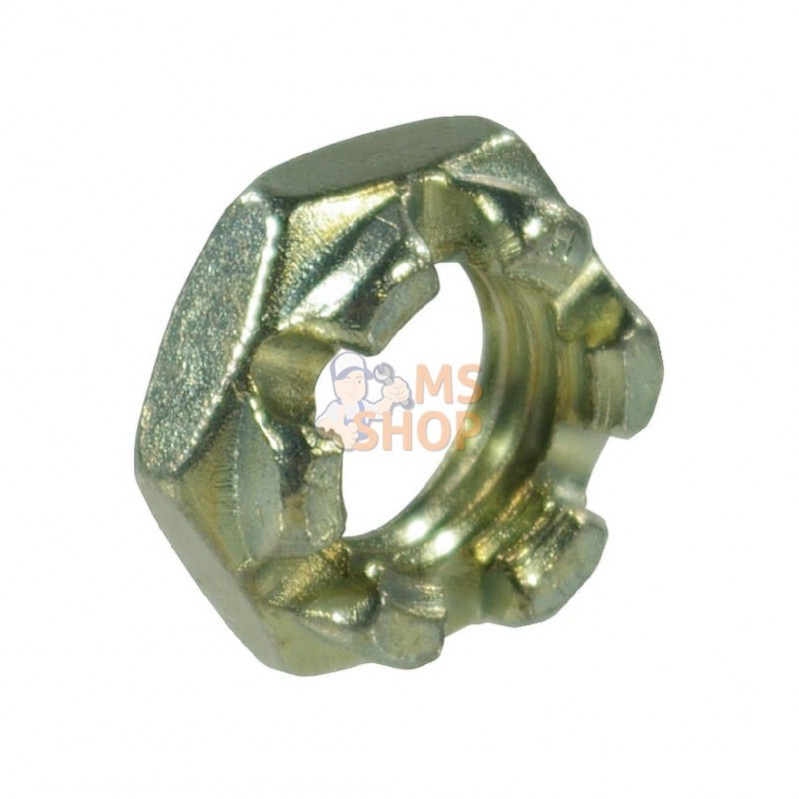 9371215P001; KRAMP; Ecrou hexagonal à créneaux bas DIN937 M12x1.50 a; pièce detachée