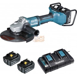 Meuleuse Ø 230 mm 36 V => 2 x 18 V Li-Ion 5 Ah (4 batteries) | MAKITA Meuleuse Ø 230 mm 36 V => 2 x 18 V Li-Ion 5 Ah (4 batterie