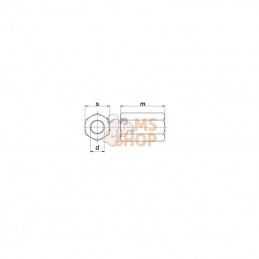 633418; KRAMP; Ecrou hexagonal de jonctionDIN6334 M18; pièce detachée