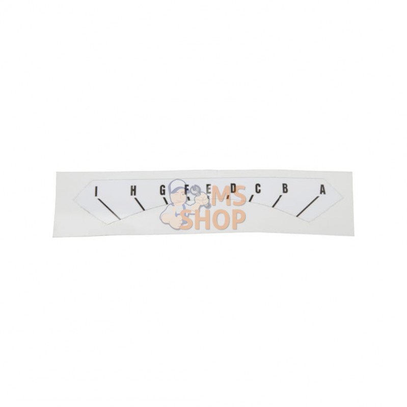 10226093N; KRAMP; Autocollant profondeur, droite; pièce detachée 10226093N; KRAMP; Autocollant profondeur, droite; pièce detachée