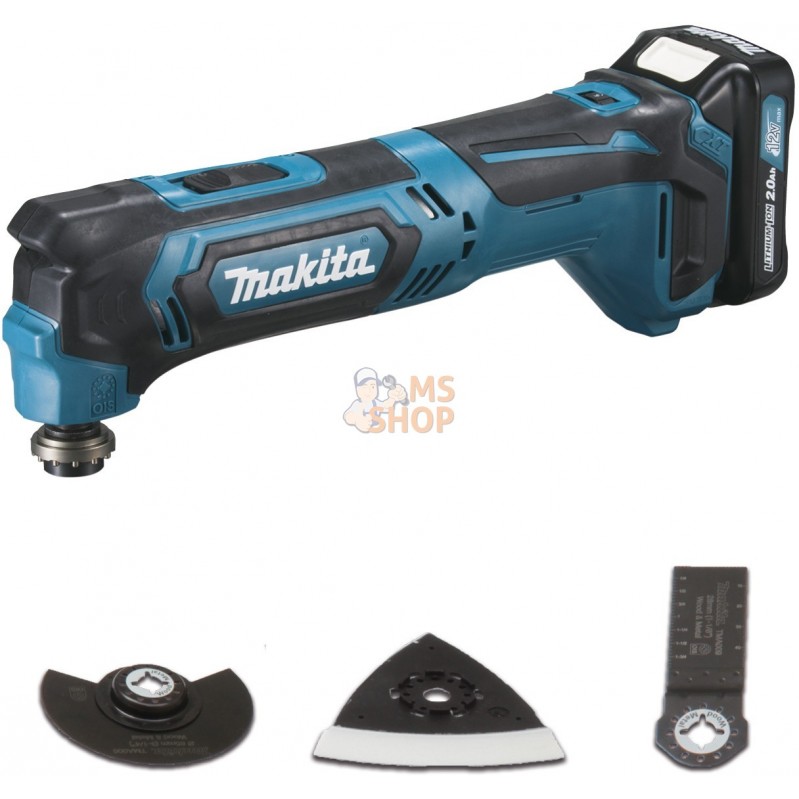 Découpeur-ponceur multifonctions 12 V CXT Li-Ion 2 Ah ( kit d'accessoires) | MAKITA Découpeur-ponceur multifonctions 12 V CXT Li