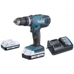 Perceuse visseuse à percussion 18 V Li-Ion 1,3 Ah Ø 13 mm  | MAKITA Perceuse visseuse à percussion 18 V Li-Ion 1,3 Ah Ø 13 mm  |