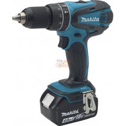 Perceuse visseuse à percussion 18 V Li-Ion 4 Ah Li-Ion Ø 13 mm  | MAKITA Perceuse visseuse à percussion 18 V Li-Ion 4 Ah Li-Ion 