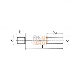 939860B; KRAMP; Goujon M8x60 8.8 noir; pièce detachée