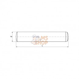 63253H610B; KRAMP; Goupille cylind. h6 3x10 noir; pièce detachée
