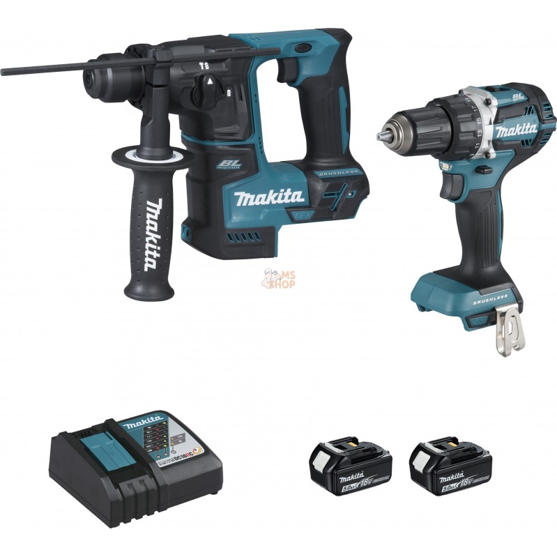 Ensemble de 2 machines 18 V Li-Ion 5 Ah  (DDF484 + DHR171) | MAKITA Ensemble de 2 machines 18 V Li-Ion 5 Ah  (DDF484 + DHR171) |