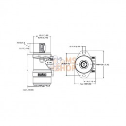 OMPX8011185808; DANFOSS; Moteur orbital, arbre Ø 1" A2; pièce detachée