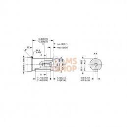 OMPX8011185808; DANFOSS; Moteur orbital, arbre Ø 1" A2; pièce detachée