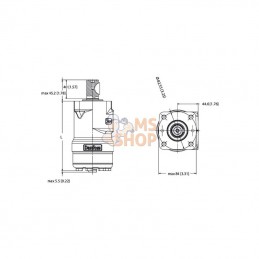 OMPX20011186046; DANFOSS; Mot. orbit, arbre Ø 1" bride C; pièce detachée