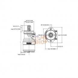 OMRX37511185556; DANFOSS; Moteur orbital, arbre Ø 1" A2; pièce detachée