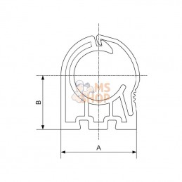 AVRCI32; PREVOST; Collier de serrage 32 mm+M8 F; pièce detachée