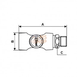 ISI061151; PREVOST; Accoupl. de sécurité FM 1/4"; pièce detachée