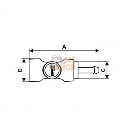 ISI061806; PREVOST; Accoupl.de sécur. tuyeau 6mm; pièce detachée