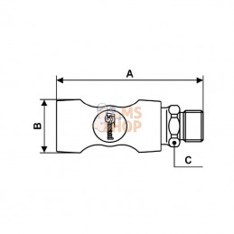 ISI081151; PREVOST; Accoupl. de sécurité FM 1/4"; pièce detachée