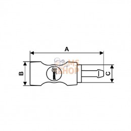 ISI081808; PREVOST; Accoupl.de sécur. tuyeau 8mm; pièce detachée