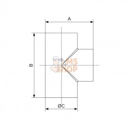 PVRTEE20; PREVOST; Pièce en T Prevost 20 mm 90º; pièce detachée