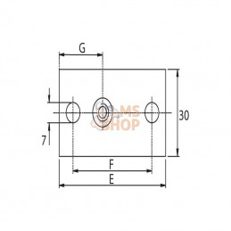 RS9410; STAUFF; Plaque a visser simple GR.0; pièce detachée