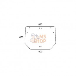 84224148N; KRAMP; Lunette arrière; pièce detachée