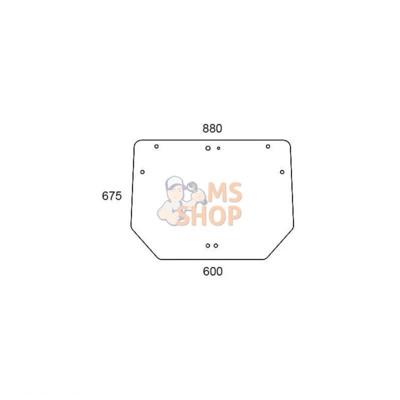 84224148N; KRAMP; Lunette arrière; pièce detachée