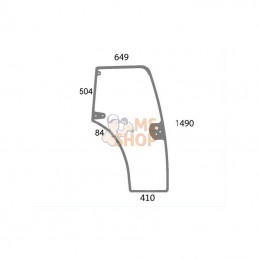 87301767N; KRAMP; Vitre de porte droite; pièce detachée