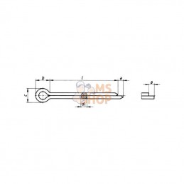 94545P001; KRAMP; Goupille fendue 5x45; pièce detachée