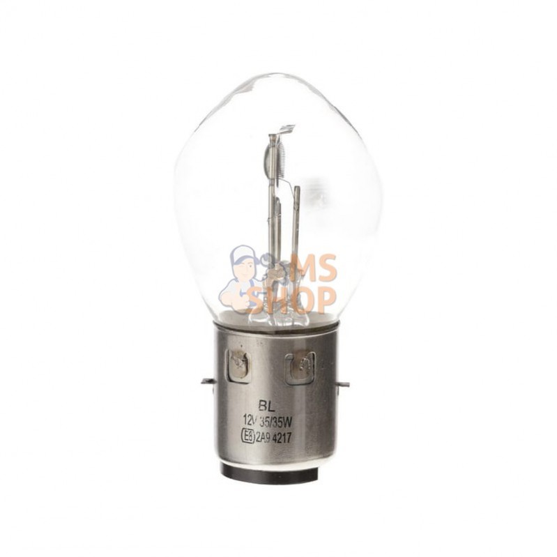 B1218; KRAMP; Ampoule 12V 35/35W BA20d; pièce detachée B1218; KRAMP; Ampoule 12V 35/35W BA20d; pièce detachée