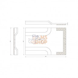 AB3178974CN; KRAMP; Grattoir carb. 150mm p/Breviglieri; pièce detachée