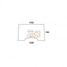RT6005028923N; KRAMP; Pare-brise série X; pièce detachée