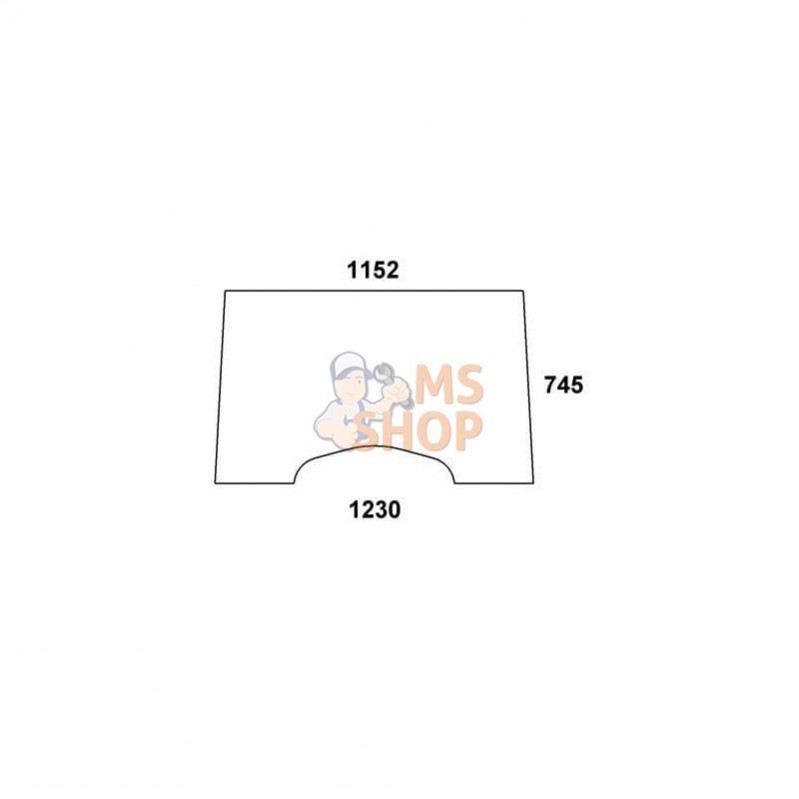 RT6005028923N; KRAMP; Pare-brise série X; pièce detachée