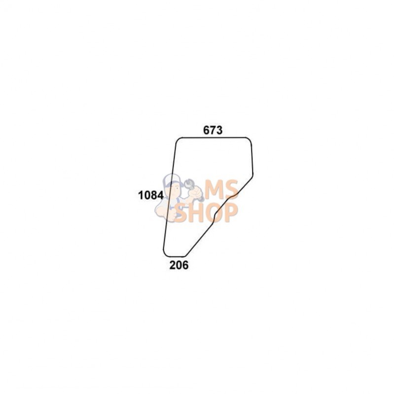 RT6005010161N; KRAMP; Vitre de porte; pièce detachée RT6005010161N; KRAMP; Vitre de porte; pièce detachée