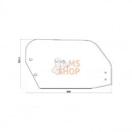 RLP358LKR; KRAMP; Patin plastique gauche; pièce detachée