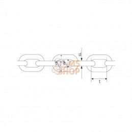 KG1028X; KRAMP; Chaîne cementée 10x28mm; pièce detachée