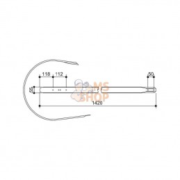 5305041N; KRAMP; Lame de pick-up Gallignani; pièce detachée