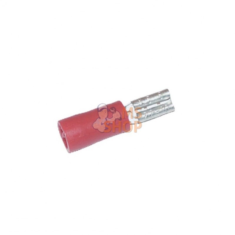LA9075KR; KRAMP; Douille de fiche plate rouge; pièce detachée LA9075KR; KRAMP; Douille de fiche plate rouge; pièce detachée