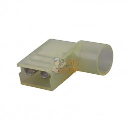 LA9096KR; KRAMP; Fiche plate coudée jaune; pièce detachée