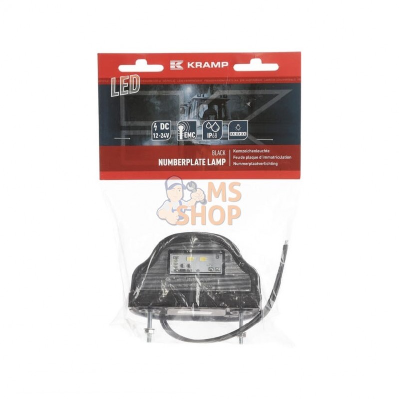 LA410022M; KRAMP; Eclairage de plaque immatriculation LED câble 2 m; pièce detachée