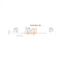 LA410022M; KRAMP; Eclairage de plaque immatriculation LED câble 2 m; pièce detachée