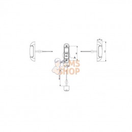 LA103165; KRAMP; Feu de gabarit LED blanc-rouge; pièce detachée