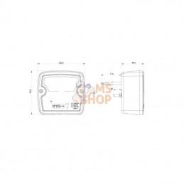 LA103172; KRAMP; Feu arrière LED avec éclairage de plaque d'immatriculation; pièce detachée