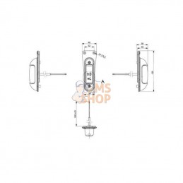 LA103166; KRAMP; Feu de gabarit LED blanc-rouge, support; pièce detachée