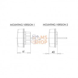 LA40034; KRAMP; Feu arrière LED rectangle gauche 5 plots; pièce detachée