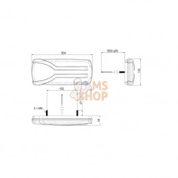 LA40062; KRAMP; Feu arrière gauche LED; pièce detachée