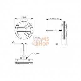 LA40065; KRAMP; Feu arrière LED; pièce detachée