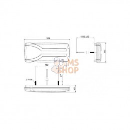 LA40063; KRAMP; Feu arrière droit LED; pièce detachée