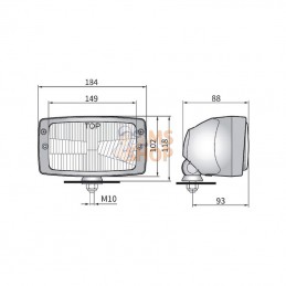 LA80163; KRAMP; Phare avant verre H4; pièce detachée